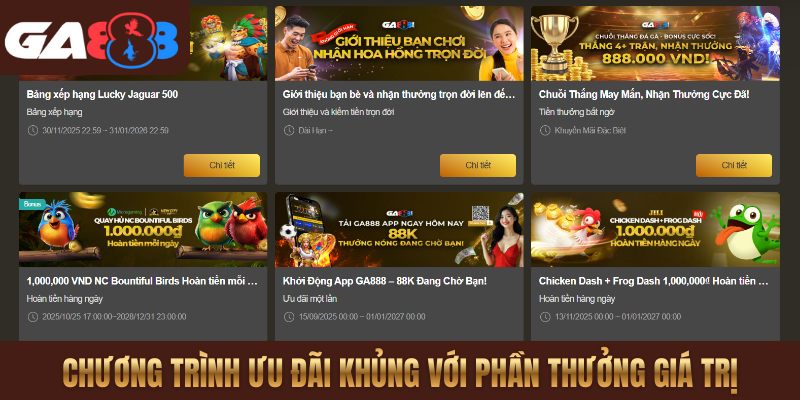 Chương trình ưu đãi khủng với phần thưởng giá trị