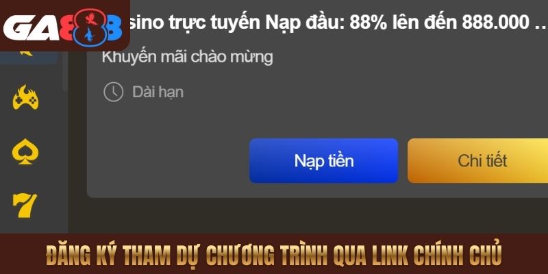 Đăng ký tham dự chương trình qua link chính chủ