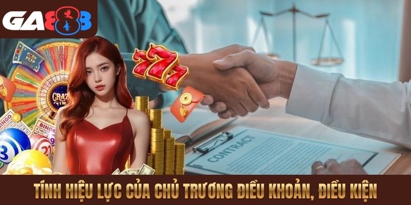 Tính hiệu lực của chủ trương điều khoản, điều kiện